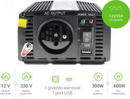 Invertor Green CellR 12 V/230 V, 300 W, i zi