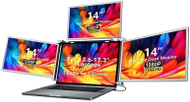 Monitor portativ Extralink Triple Screen S680, 14" Full HD IPS, USB Type C, argjendtë