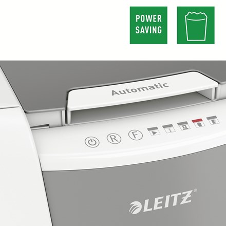 Shredder dokumentesh Leitz Small Office 100, auto 100 fletë, P-4, gri e bardhë