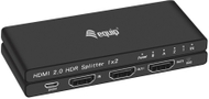 Ndarach na video Equip 332716, HDMI со 2 излези, 4K, црна