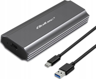 Kuti e jashtme Qoltec NV2271, për SSD M.2 SATA NVMe, USB C, 2TB, gri