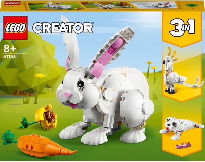 Set LEGO® Creator 31133 White Rabbit, 258 pjesë