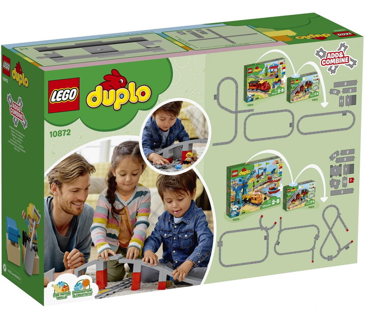 Set LEGO DUPLO® Town 10872 Train accessories - bridge and tracks