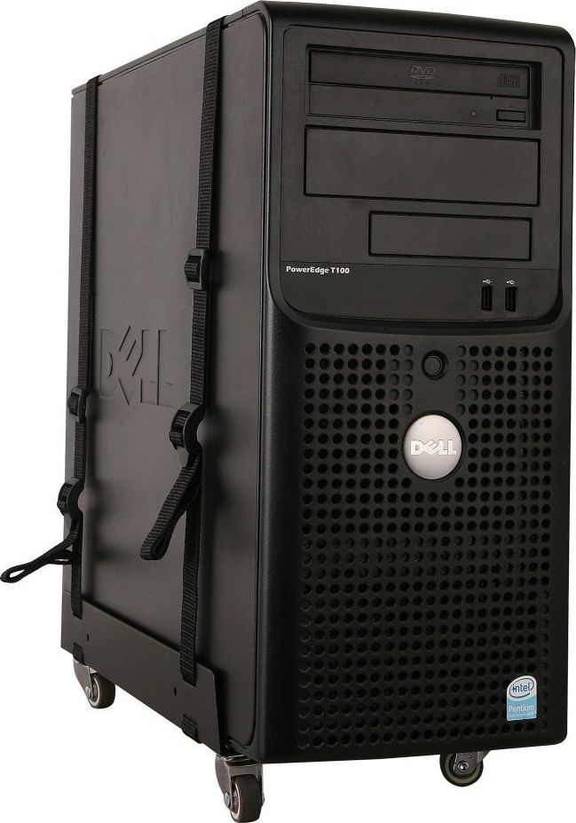 Mbajtëse PC Techly ICA-CS 61, universale, me rrota, e zezë