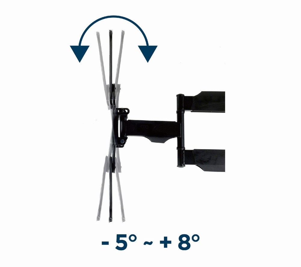 Mbajtëse muri për TV Gembird WM-55ST-01, 32"-55", e zezë