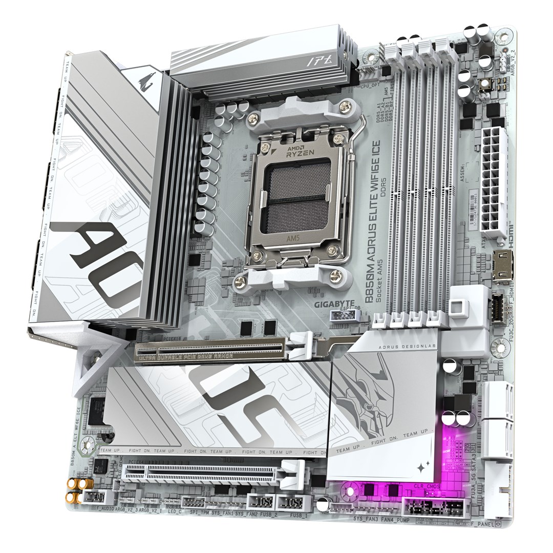 Pllakë amë Gigabyte B840M AORUS ELITE, AM5, DDR5, WiFi 6E