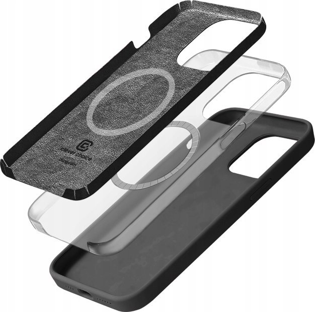 Mbrojtëse telefoni Crong Color Cover, për iPhone 15 Pro Max, MagSafe, titanium