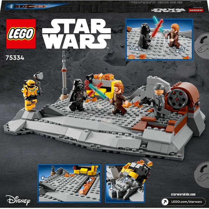 Set LEGO® Star Wars™ 75334 Obi-Wan Kenobi™ Vs. Darth Vader™, 282 pjesë