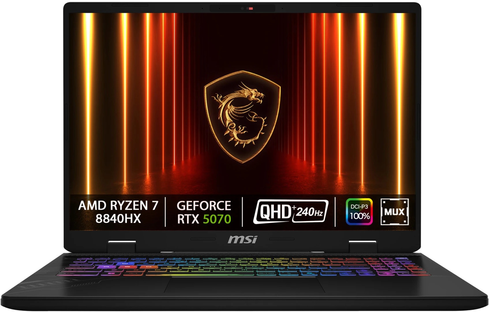Laptop MSI Crosshair A16 HX D8WGKG‑021CZ 16", AMD Ryzen 7 8840HX, 32 GB RAM, 1 TB SSD, NVIDIA GeForce RTX 5070 8 GB GDDR7, i hirtë