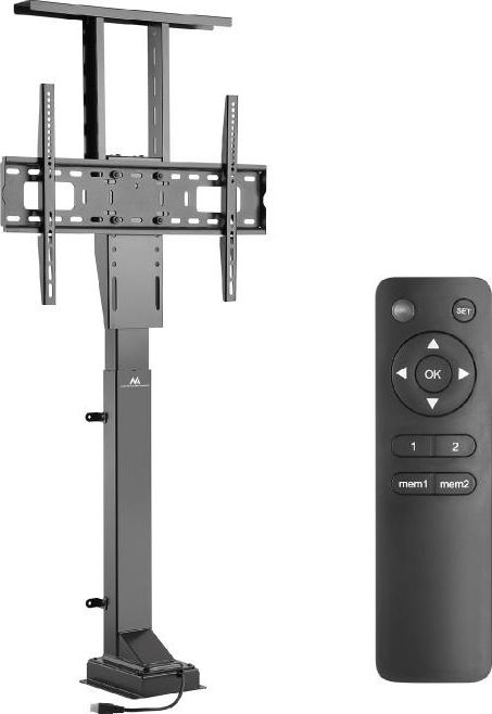 Mbajtëse dyshemeje për TV Maclean MC-866, 37"–65", elektrike, e zezë
