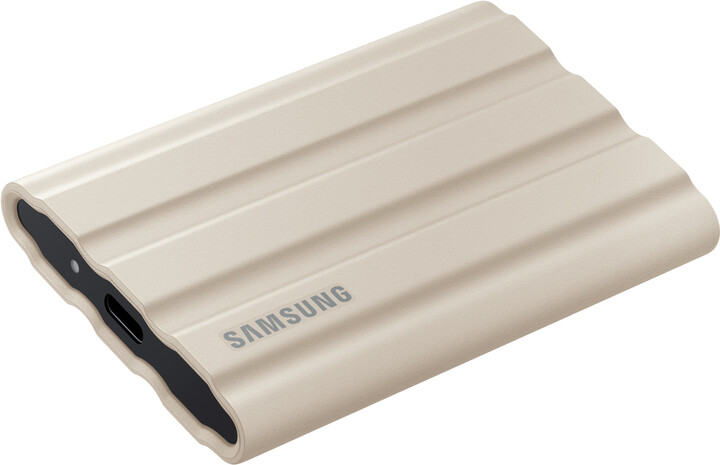 Екстерен диск Samsung T7 Shield, 2TB, беж