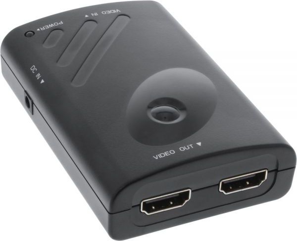 Splitter InLine 57821A, DisplayPort në 2x HDMI, Full HD, i zi