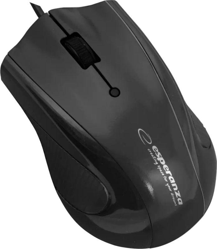 Maus Esperanza EM125K, me kabllo, USB, i zi