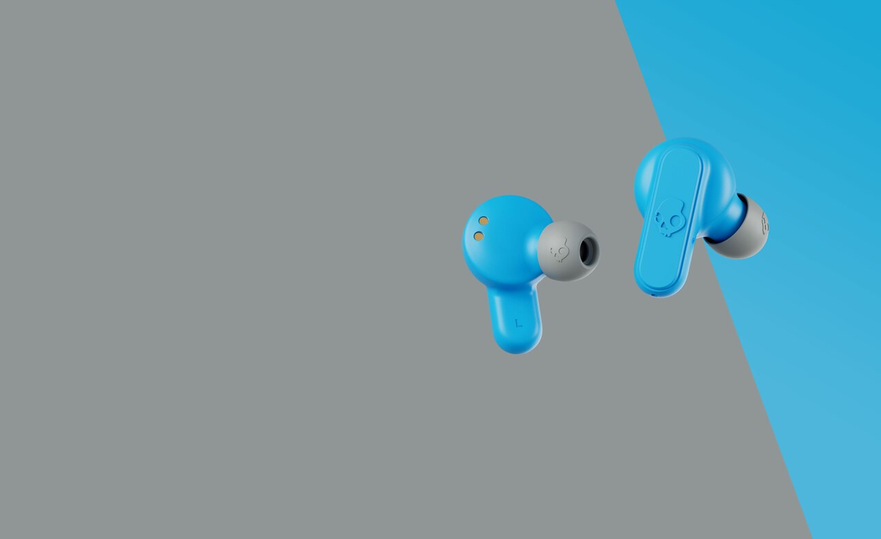Dëgjuese Skullcandy Dime, Wireless, të kaltërta / të hirta