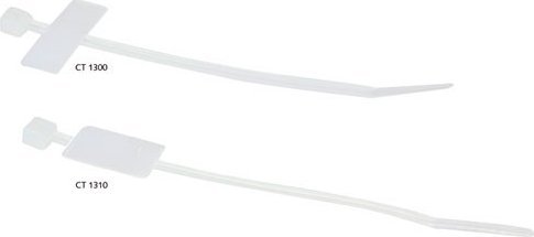 Клипси за кабли Microconnect CM1300, лента hook loop 10 cm, транспарентни