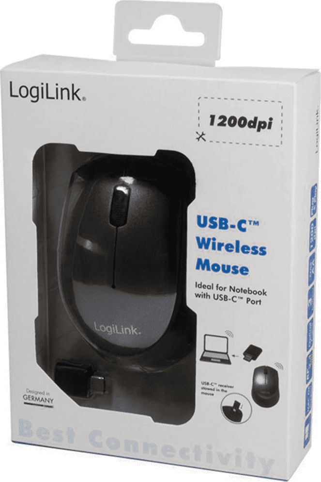 Mouse wireless LogiLink ID0160, USB C, optik, i zi
