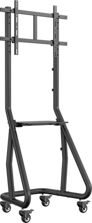 Kartë lëvizëse TV Equip Heavy Duty, 37"-80", me raft, e zezë