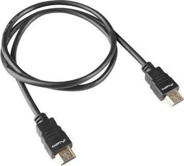 Kabllo HDMI Lanberg, 1 m, e zezë (CA-HDMI-15CC-0010-BK)