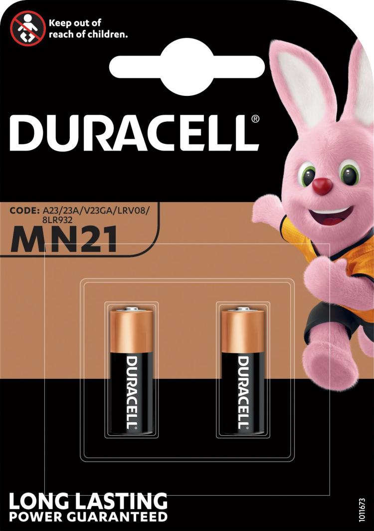 Bateri Duracell Security, A23, 2 copë