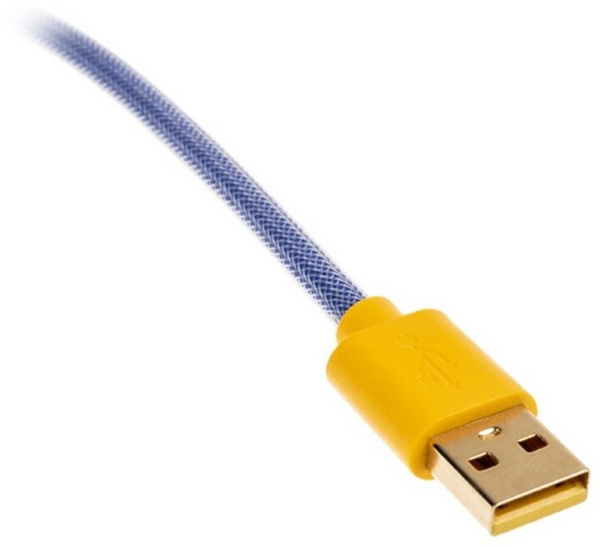 Kabllo Ducky Premicord, USB-C/USB-A, 1,8m, e purpurtë/kaltër