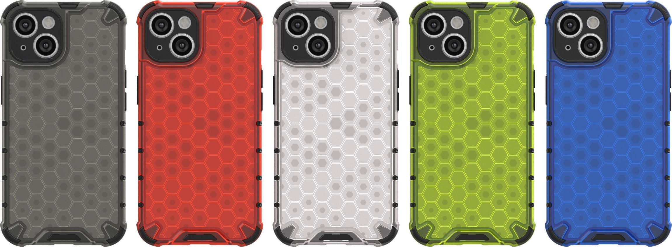 Mbrojtëse telefoni Hurtel Honeycomb, iPhone 14 Plus, hibrid e blinduar, e kaltër