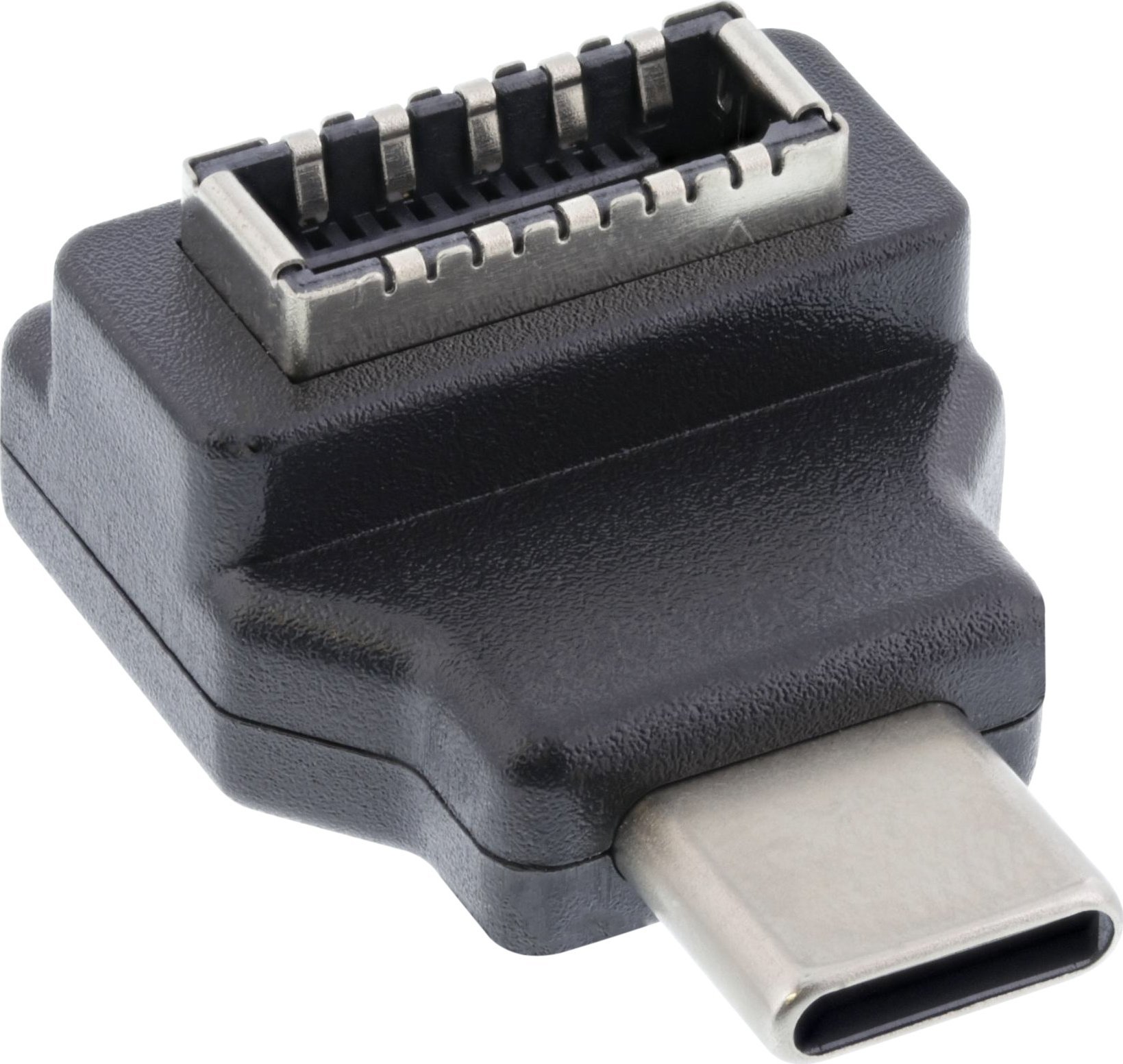 Адаптер USB InLine USB 3.2, USB C машки во USB E преден панел