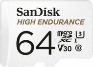 Kartë e memories SanDisk High Endurance MicroSDXC 64GB UHS-I / U3 A1 V30 (SDSQQNR-064G-GN6IA)