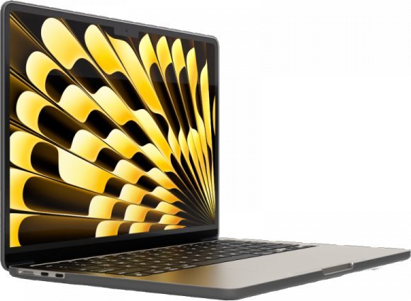 Заштитна маска Next One SafeGuard за MacBook Air 15" M2 M3, чадесто црна