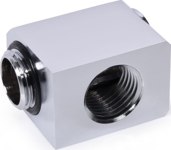 Përshtatës këndi Alphacool Low Profile ES, G1/4 rrotullues, chrome