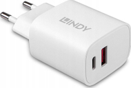 Karikues universal Lindy 73413, 20W, 2 porte USB USB C, i bardhë