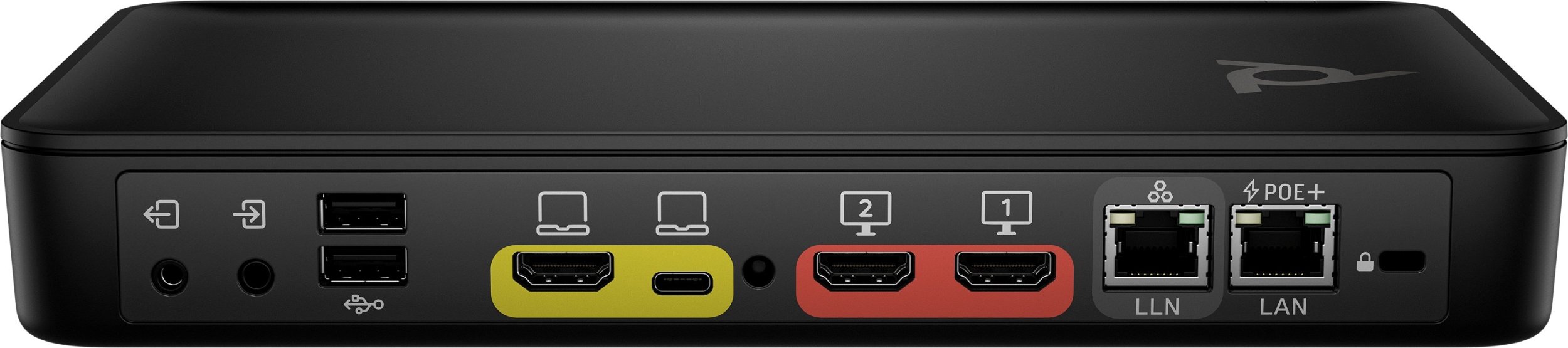 Set aksesorësh HP Poly Studio G62, adapter PoE+, kabllo rrjeti, i zi
