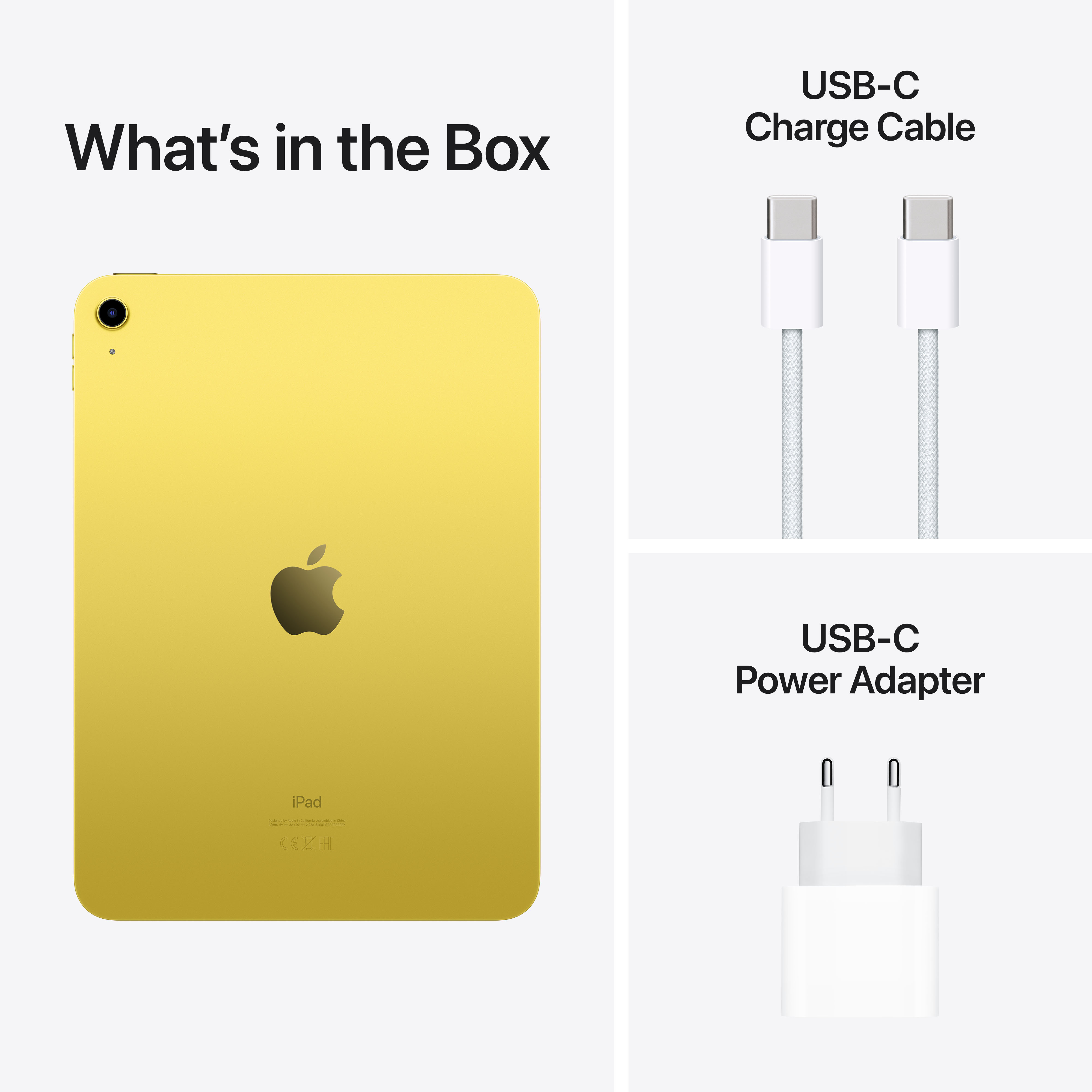 Apple 10.9-inch iPad (10th) Wi-Fi, 256GB, Yellow