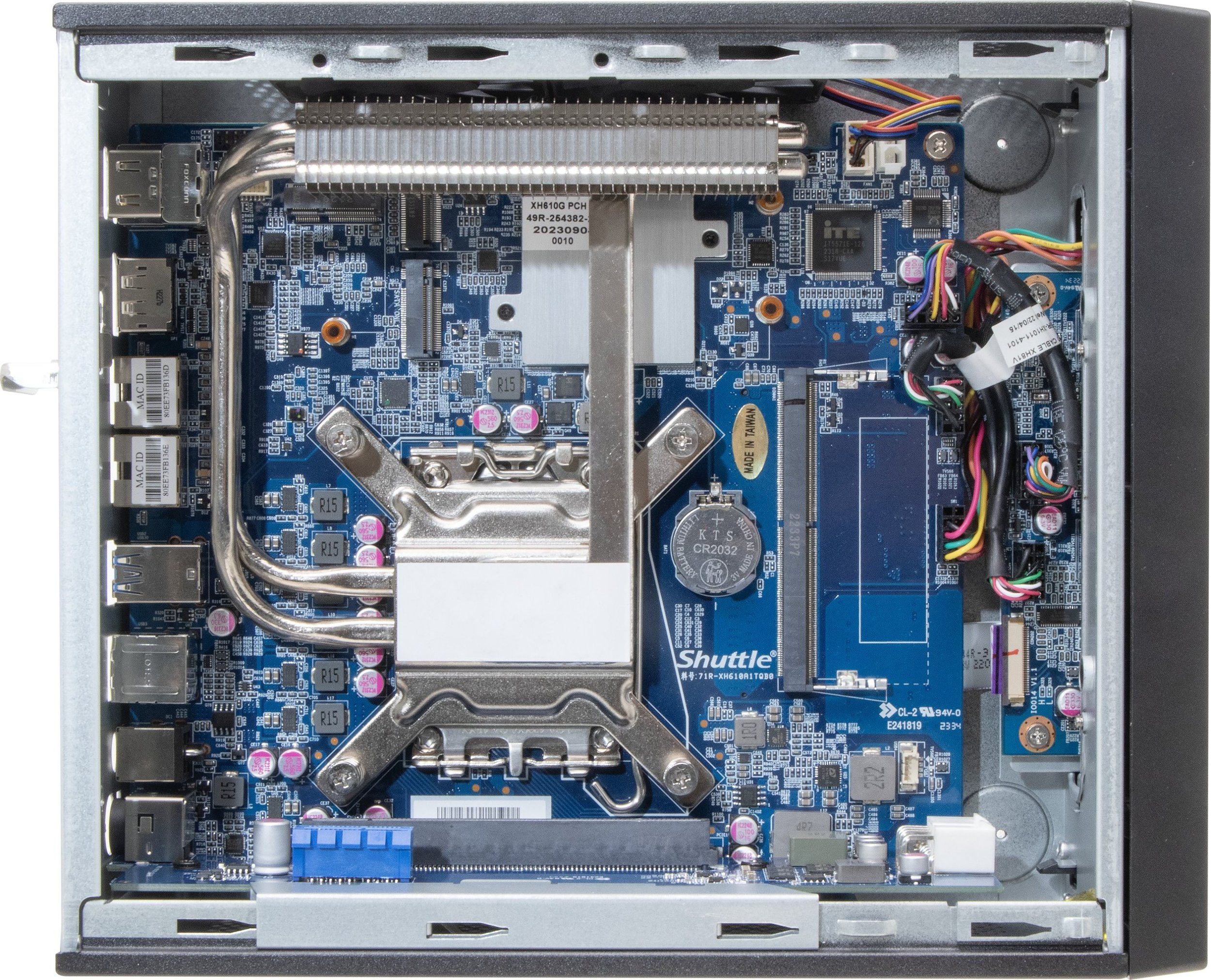 Barebone PC Shuttle XPC Slim XH610G2, Intel H610, LGA 1700, i zi 3