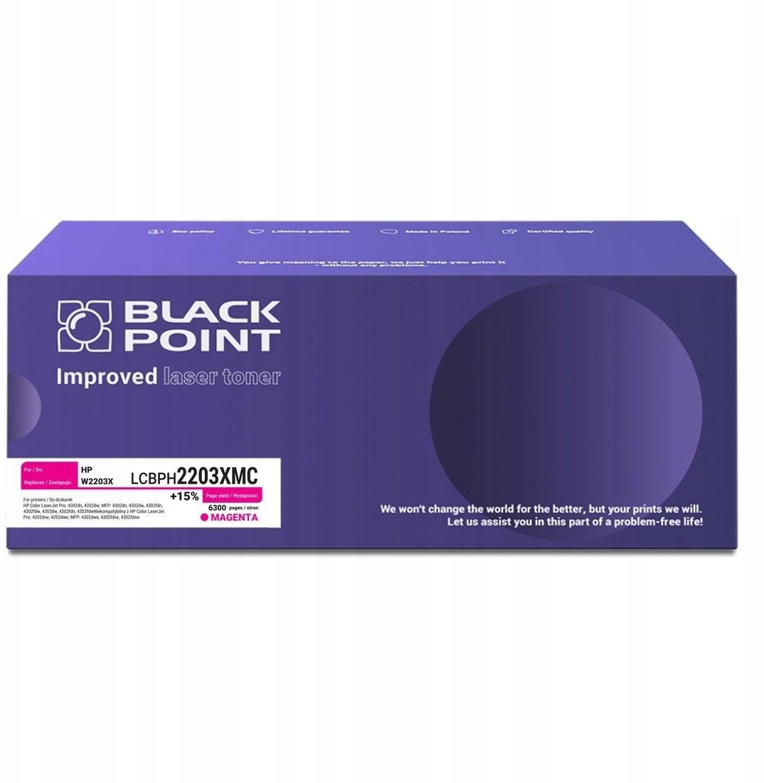 Toner lazer Black Point LCBPH2203XMC, magenta, me çip