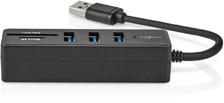 USB hub Nedis USB - USB-A 3x USB 3.2 Gen 1 SD & MicroSD