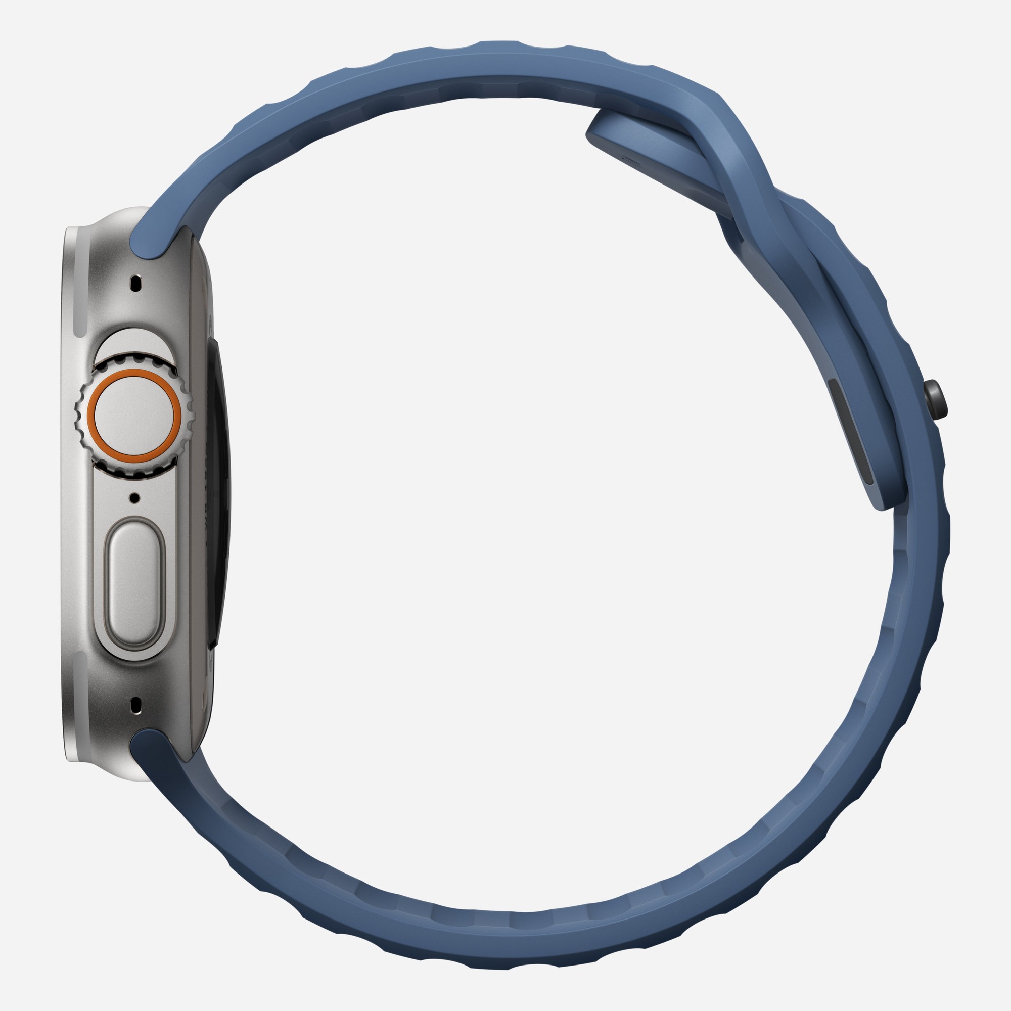 Rrip sportiv për Apple Watch, 46mm 49mm, gome FKM, blu e errët