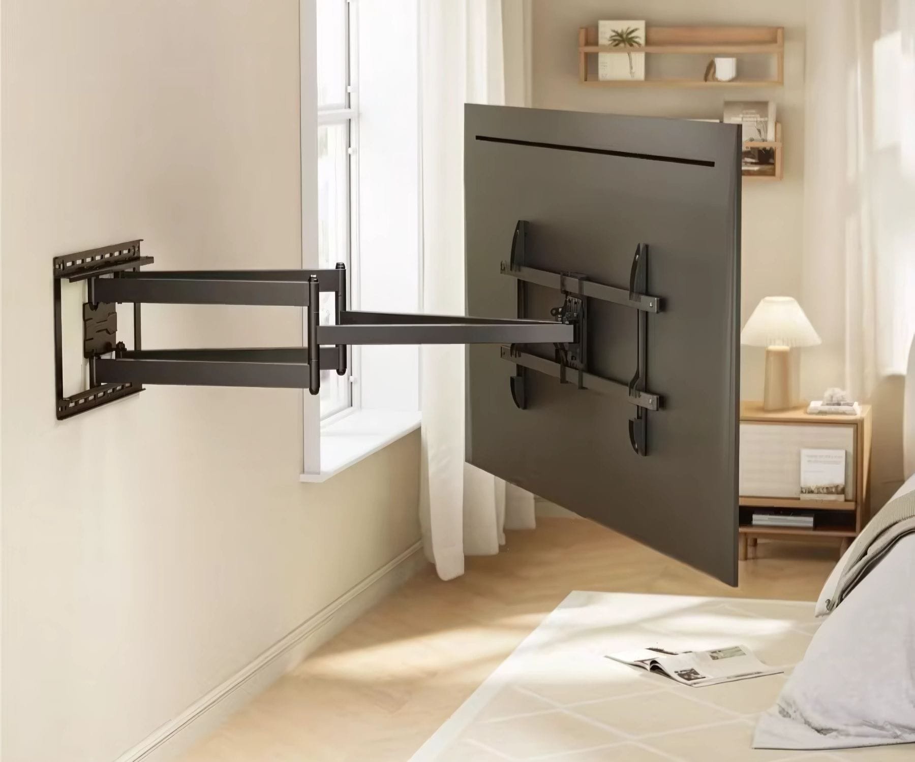 Ѕиден држач за ТВ Brateck LPA84-486XL, 43\"-90\", до 60kg, црна