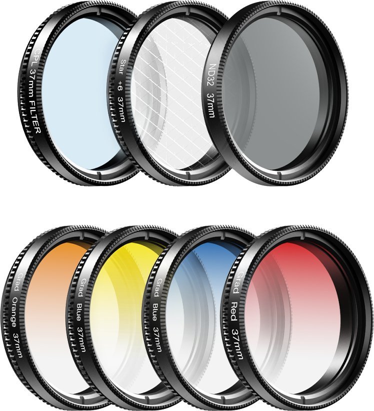 Set filtrash telefoni Apexel APL-52UV-7G, 7‑në‑1, CPL ND32 Star Half