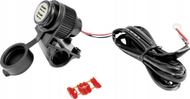 Karikues motoçiklete Midland Duo USB Socket, 12V, 2 porta USB, i zi