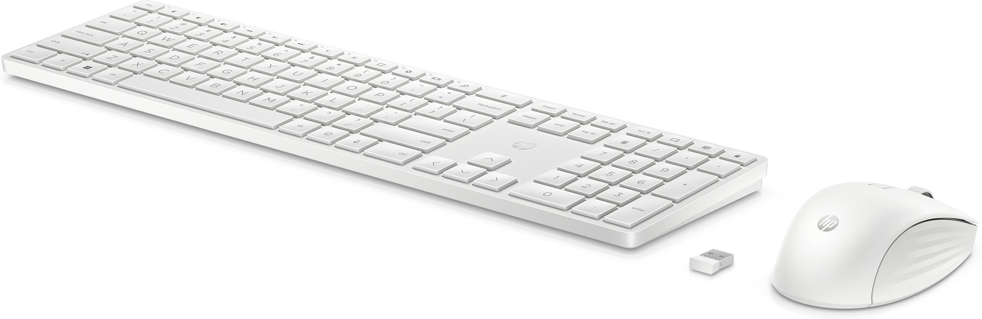 Set tastierë dhe maus HP 650 Wireless, e bardhë