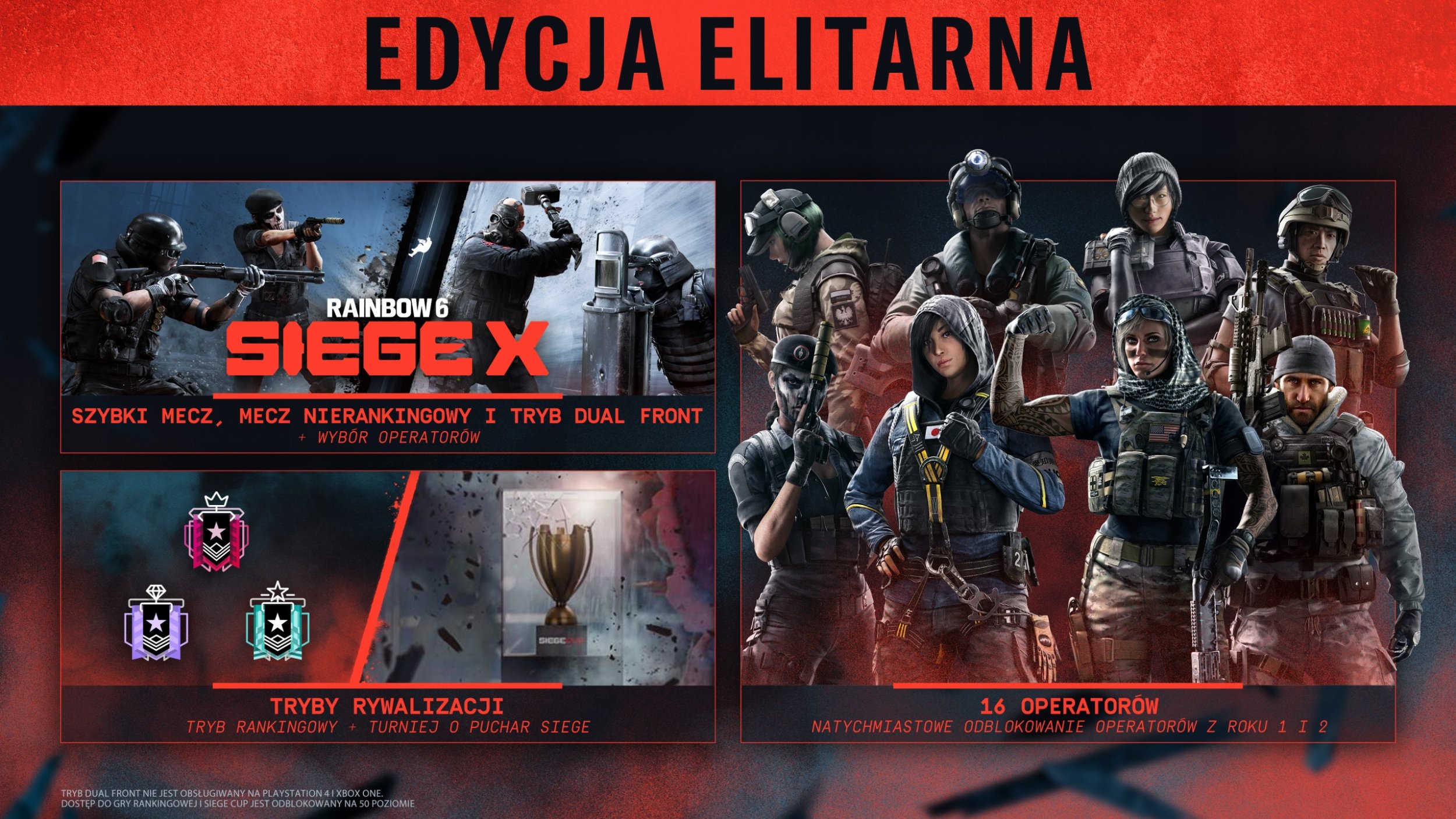 Lojë PS5 Ubisoft Tom Clancys Rainbow Six Siege X Elite Edition, Strzelanka, për shumë lojtarë