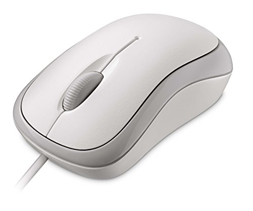 Maus Microsoft P58-00058, optik, me kabllo USB, i bardhë