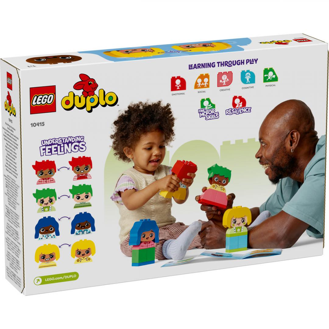 Set lodrash LEGO Duplo My Feelings and Emotions 10415, edukativ, shumëngjyrësh