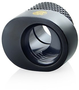 Përshtatës Bitspower X-Cross, G1/4, zhvendosje 5 mm, i zi mat