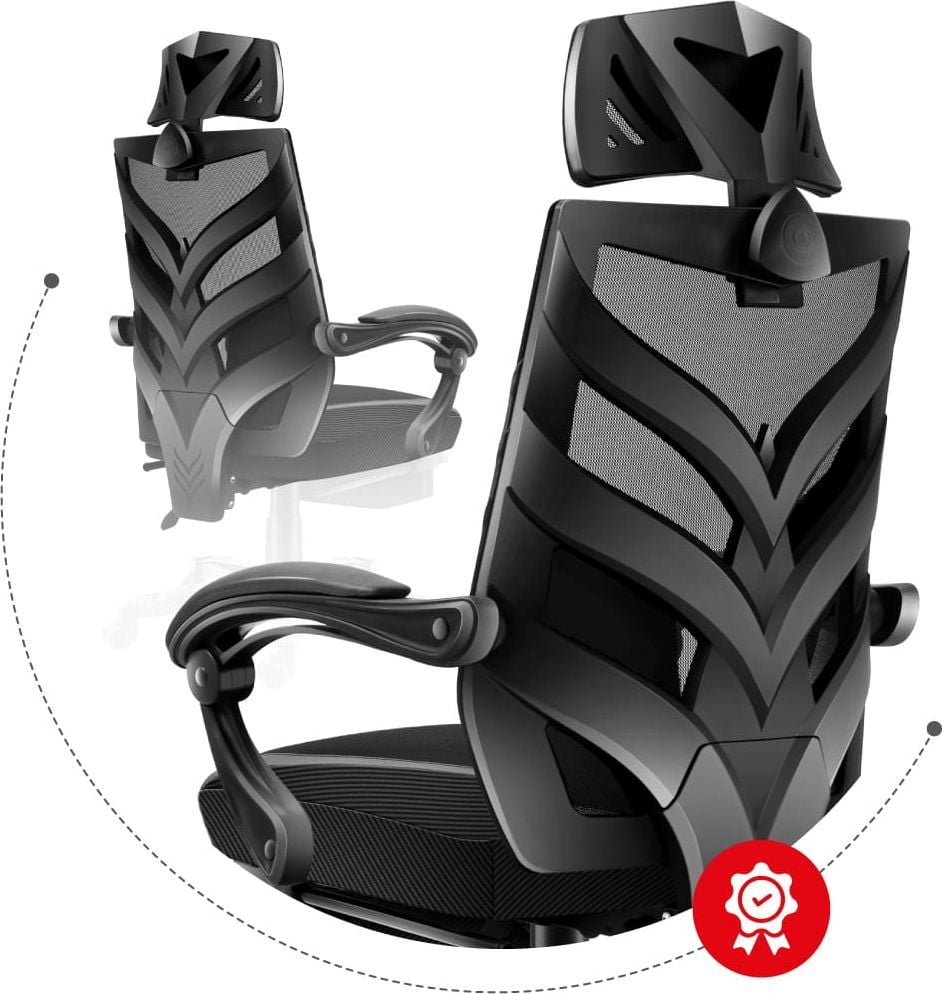 Karrige gaming Huzaro Combat 5.0, mekanizëm rrotullues, deri 140 kg, e zezë