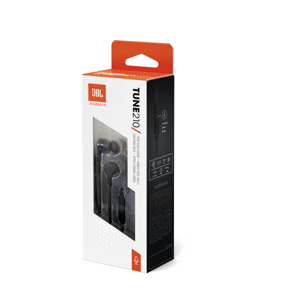 Kufje JBL T210 In-Ear, të zeza
