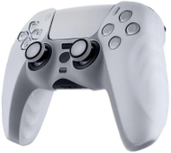 Mbrojtëse silikoni FlashFire P803W për PS5 DualSense, mbrojtëse kontrollori, e bardhë