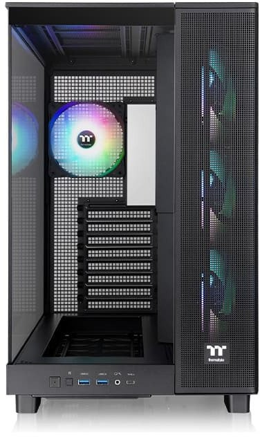 Kути компјутери Thermaltake View 380 XL TG ARGB, Mid Tower, калено стакло, црна