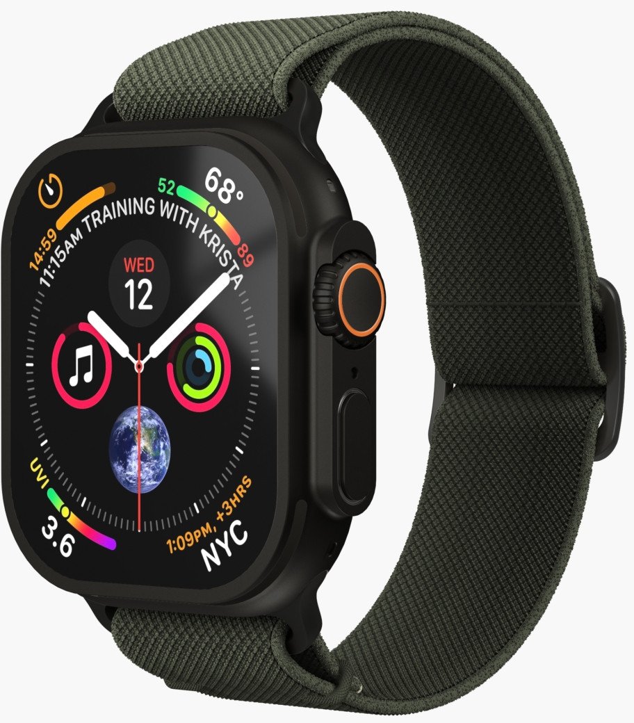 Rrip ore Vonmählen Classic Nylon Loop, 44 49mm, najlon, jeshile