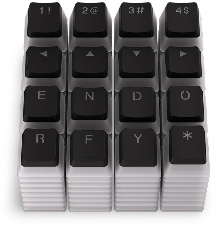 Taste Endorfy KC104, 104 copë, PBT, të zeza